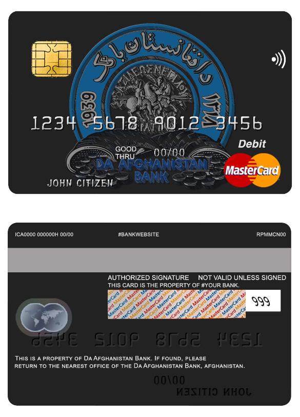Afghanistan Da bank mastercard